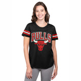 Ultra Game Women's NBA Official Super Soft Mesh Jersey T-Shirt | Chicago Bulls