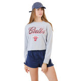 Ultra Game Women's NBA Official Super Soft Crop Top Shirt | Chicago Bulls