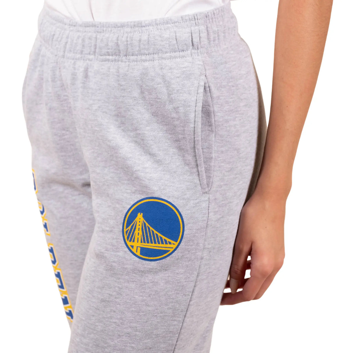 Ultra Game Women's NBA Official Super Soft Active Fleece Sweatpants Joggers | Golden State Warriors