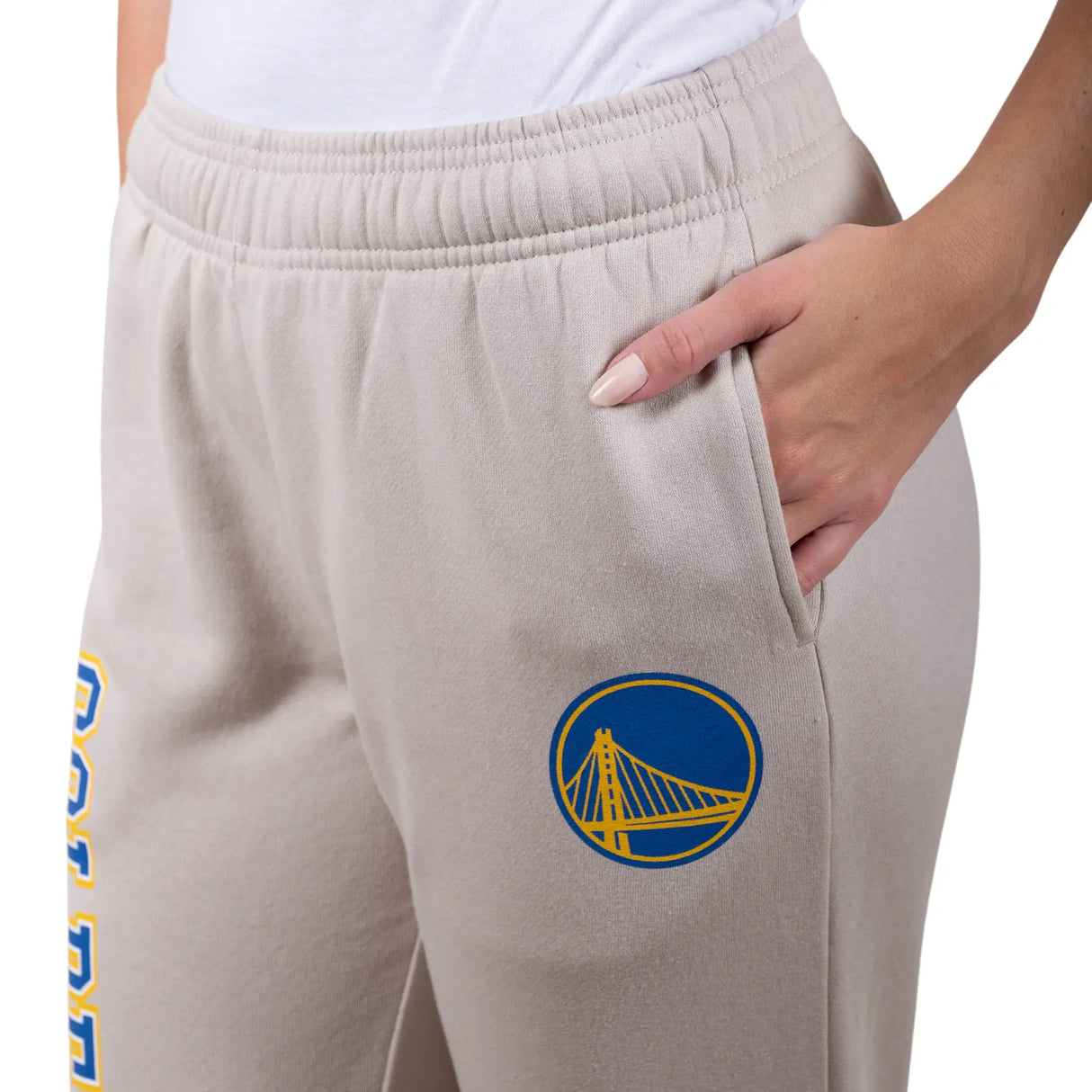 Ultra Game Women's NBA Official Super Soft Active Fleece Sweatpants Joggers | Golden State Warriors