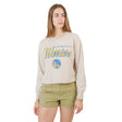 Ultra Game Women's NBA Official Super Soft Crop Top Shirt | Golden State Warriors