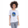 Ultra Game Women's NBA Official Soft Vintage Distressed Graphics T-Shirt | Golden State Warriors