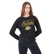 Ultra Game Women's NBA Official Super Soft Crop Top Shirt | Los Angeles Lakers