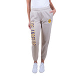 Ultra Game Women's NBA Official Super Soft Active Fleece Sweatpants Joggers | Los Angeles Lakers