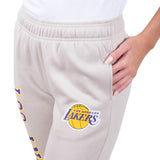 Ultra Game Women's NBA Official Super Soft Active Fleece Sweatpants Joggers | Los Angeles Lakers