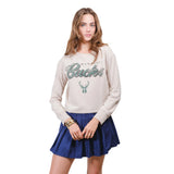 Ultra Game Women's NBA Official Super Soft Crop Top Shirt | Milwaukee Bucks