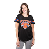 Ultra Game Women's NBA Official Super Soft Mesh Jersey T-Shirt | New York Knicks