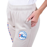 Ultra Game Women's NBA Official Super Soft Active Fleece Sweatpants Joggers | Philadelphia 76ers