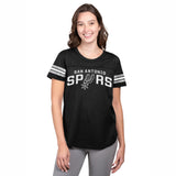 Ultra Game Women's NBA Official Super Soft Mesh Jersey T-Shirt | San Antonio Spurs