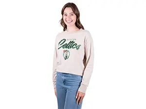 ultra game womens nba official sand super soft crop top long sleeve shirt feature 4