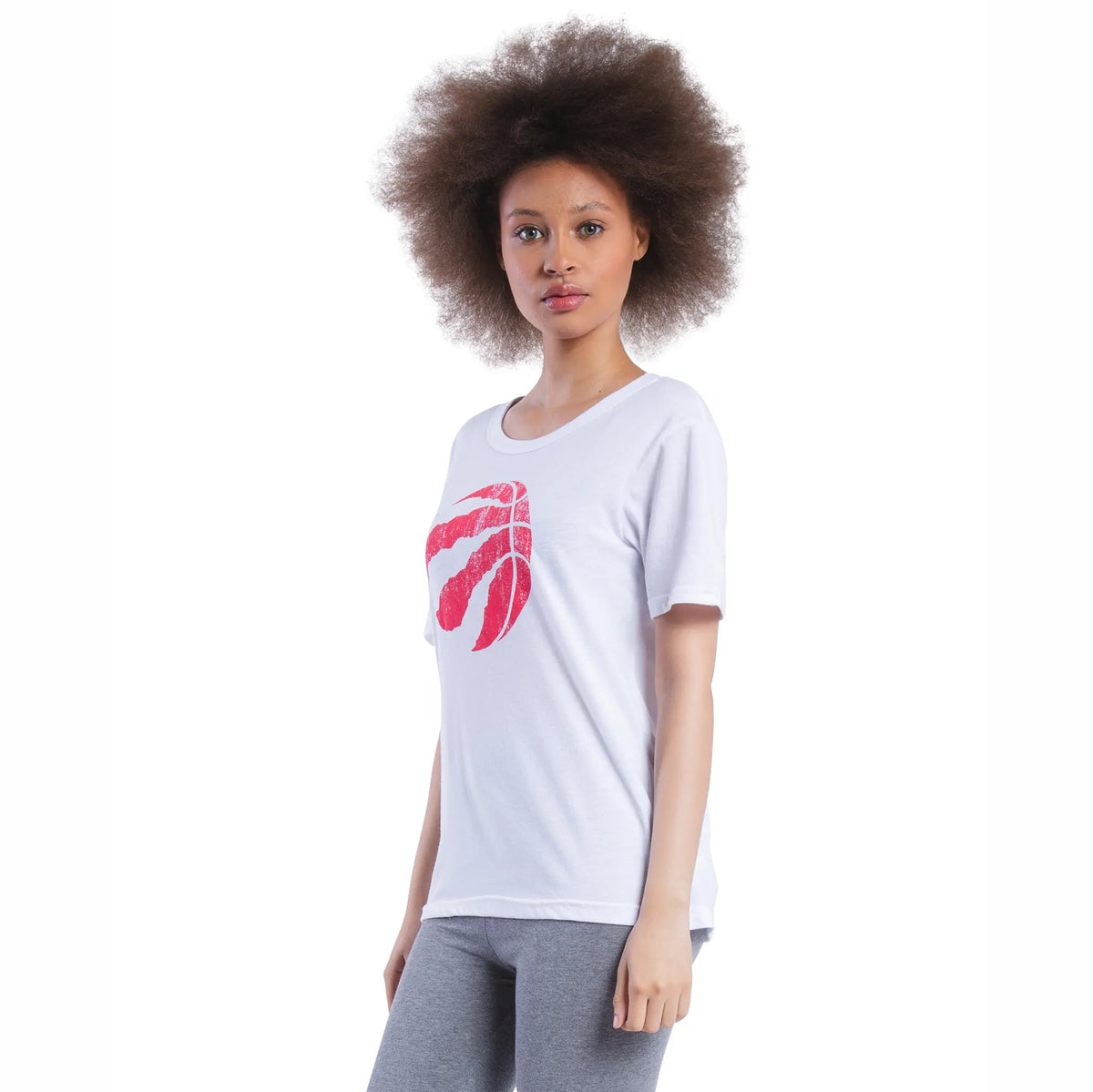 Ultra Game Women's NBA Official Soft Vintage Distressed Graphics T-Shirt | Toronto Raptors