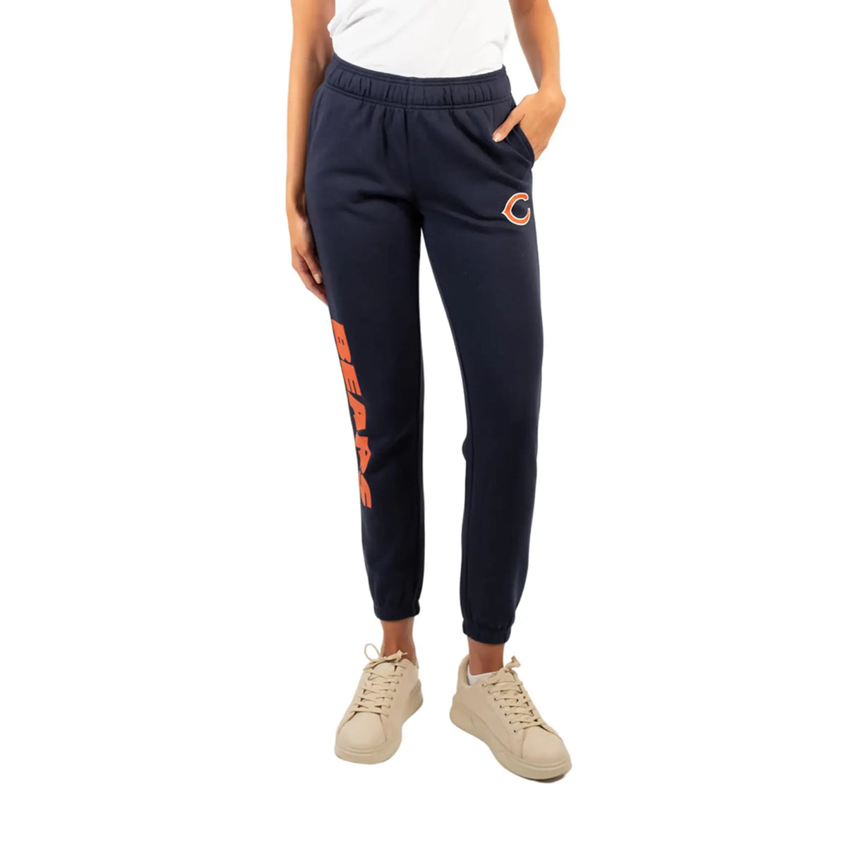 Ultra Game Women's NFL Official Super Soft Sweatpants Joggers Lounge Pants Pajamas | Chicago Bears