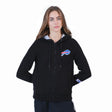 Ultra Game Women's NFL Official Super Soft Sherpa Full Zip Hoodie Sweatshirt Jacket | Buffalo Bills