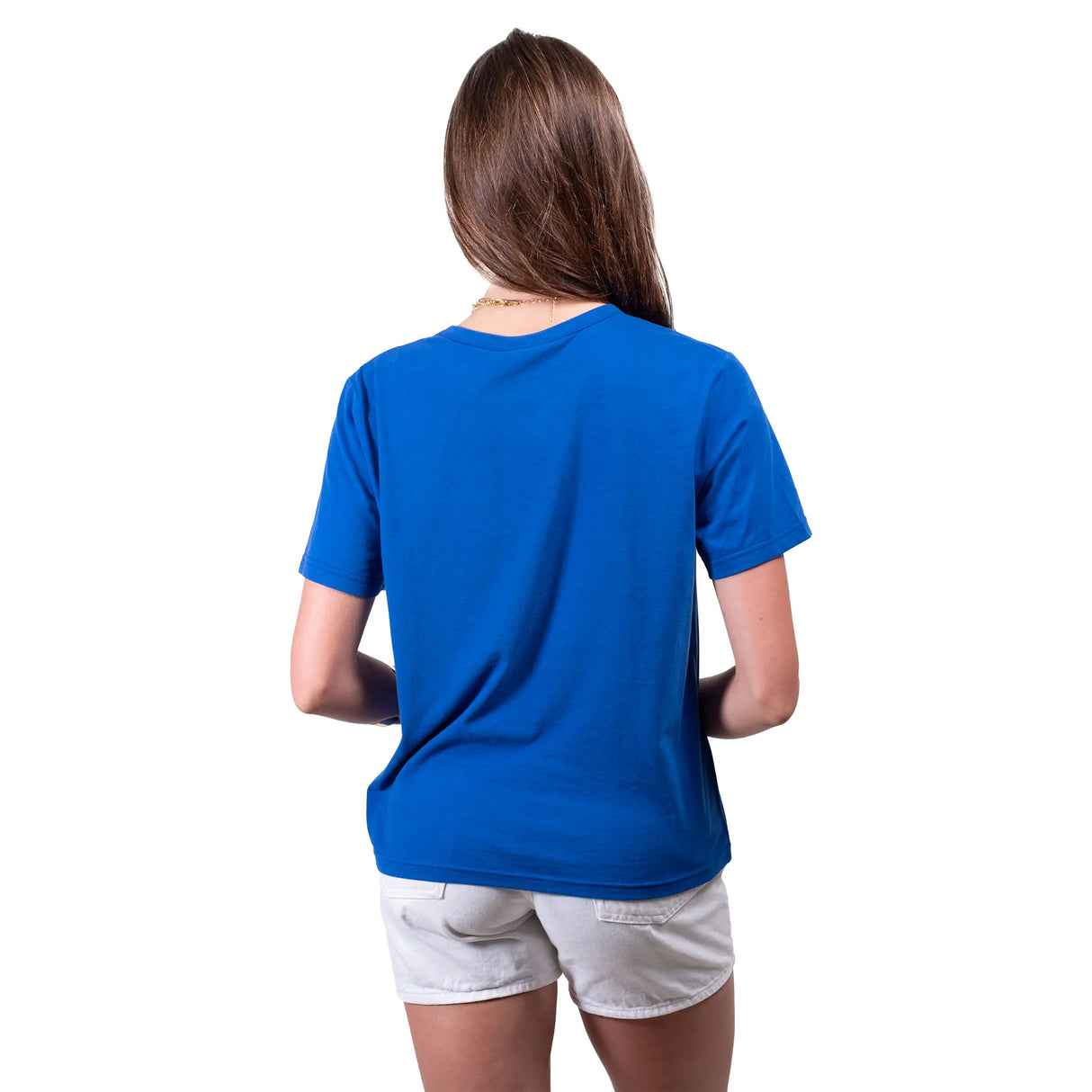 Ultra Game Women's NFL Official Distressed Graphics Super Soft Crew Neck T-Shirt | Buffalo Bills