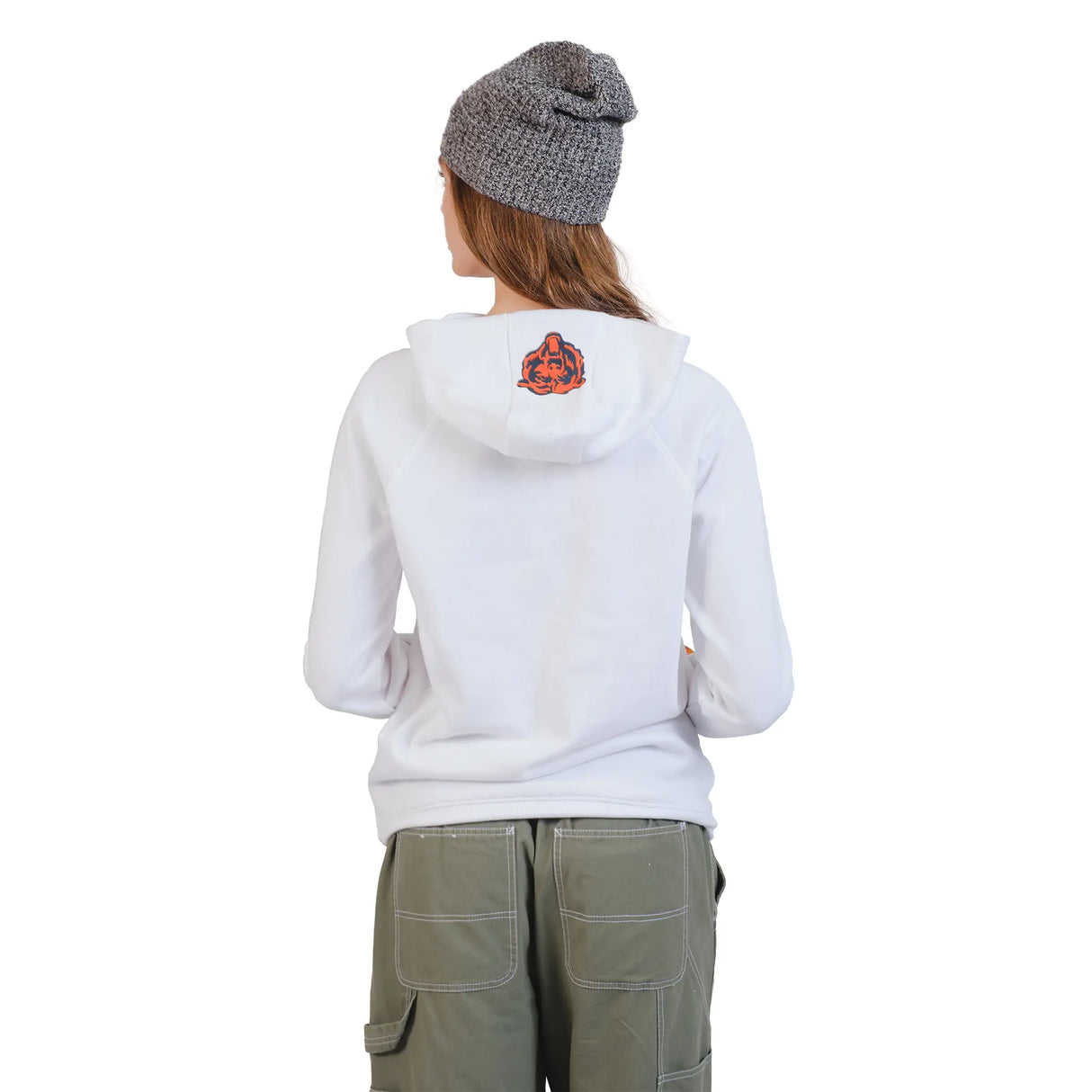 Ultra Game Women's NFL Official Super Soft Tie Neck Hoodie Sweatshirt | Chicago Bears