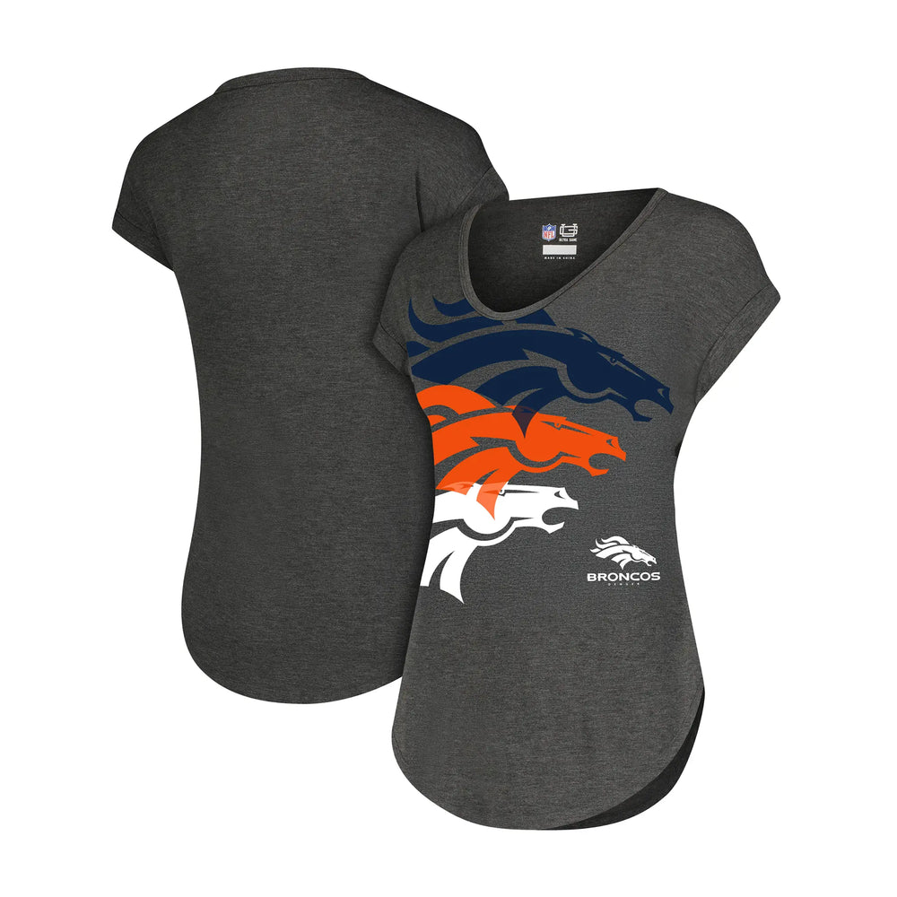 Ultra Game Women’s NFL Official Super Soft Modal Vintage V-Neck T-Shirt | Denver Broncos