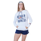 Ultra Game Women's NFL Official Super Soft Tie Neck Hoodie Sweatshirt | Denver Broncos