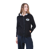 Ultra Game Women's NFL Official Super Soft Sherpa Full Zip Hoodie Sweatshirt Jacket | Green Bay Packers