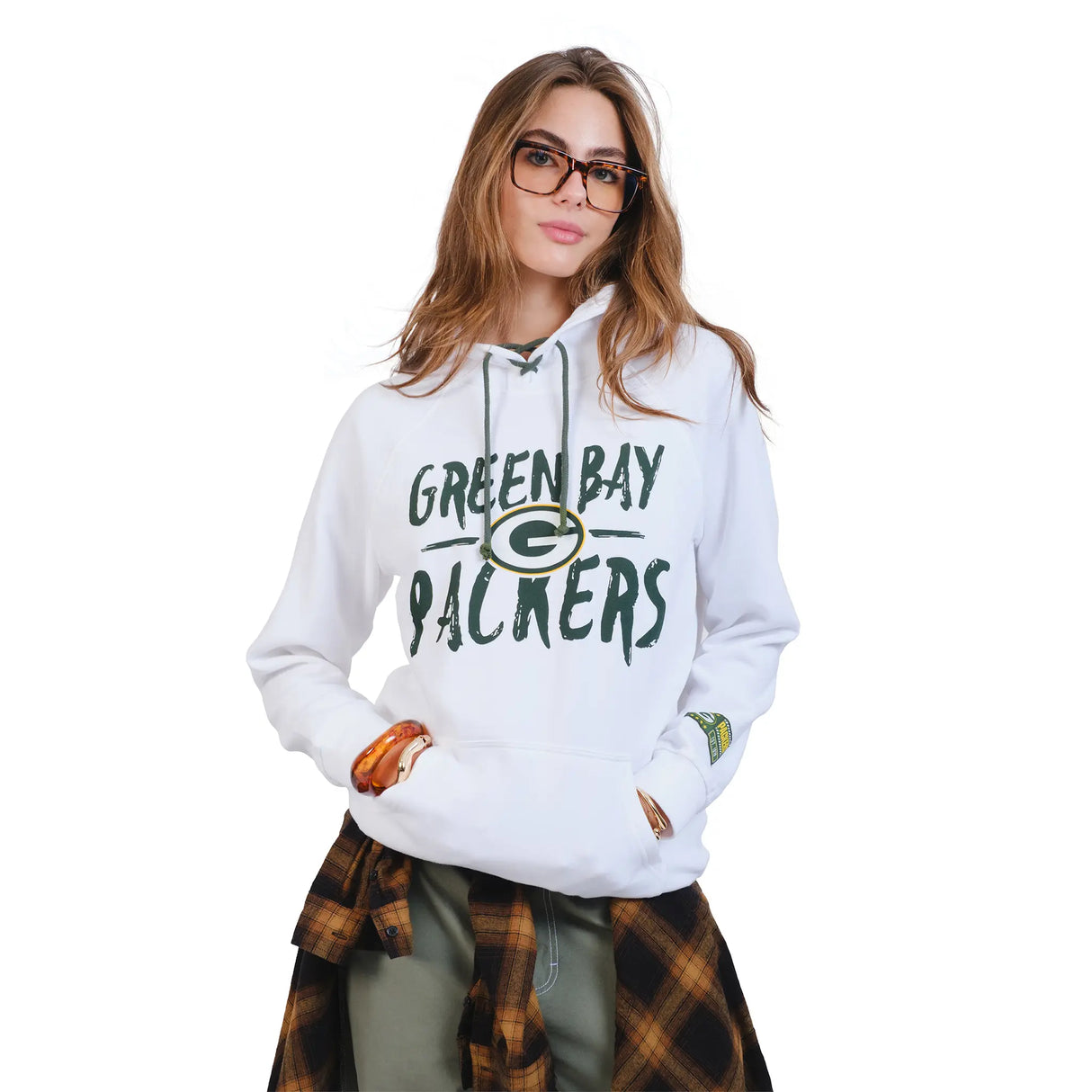 Ultra Game Women's NFL Official Super Soft Tie Neck Hoodie Sweatshirt | Green Bay Packers