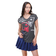 Ultra Game Women’s NFL Official Super Soft Modal Vintage V-Neck T-Shirt
