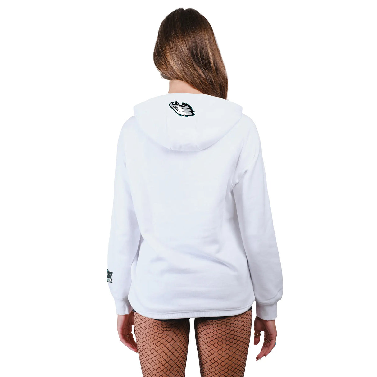 Ultra Game Women's NFL Official Super Soft Tie Neck Hoodie Sweatshirt | Philadelphia Eagles