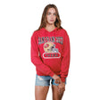 Ultra Game Women's NFL Official Distressed Graphic Super Soft Hoodie Pullover Sweatshirt | San Francisco 49ers