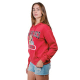 Ultra Game Women's NFL Official Distressed Graphic Super Soft Hoodie Pullover Sweatshirt | San Francisco 49ers