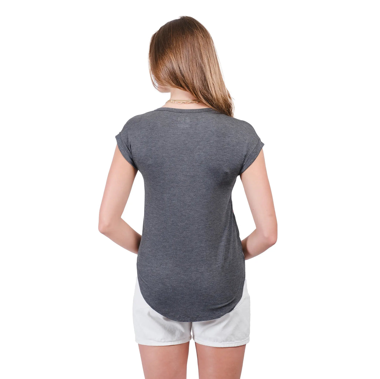 Ultra Game Women’s NFL Official Super Soft Modal Vintage V-Neck T-Shirt