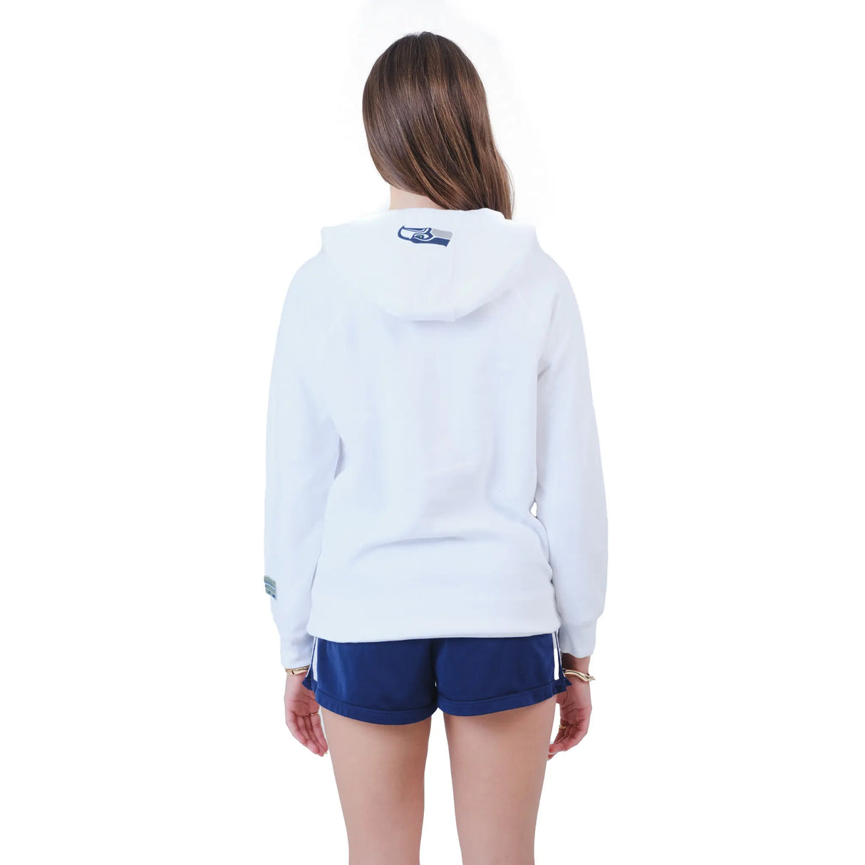 Ultra Game Women's NFL Official Super Soft Tie Neck Hoodie Sweatshirt | Seattle Seahawks