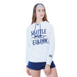 Ultra Game Women's NFL Official Super Soft Tie Neck Hoodie Sweatshirt | Seattle Seahawks