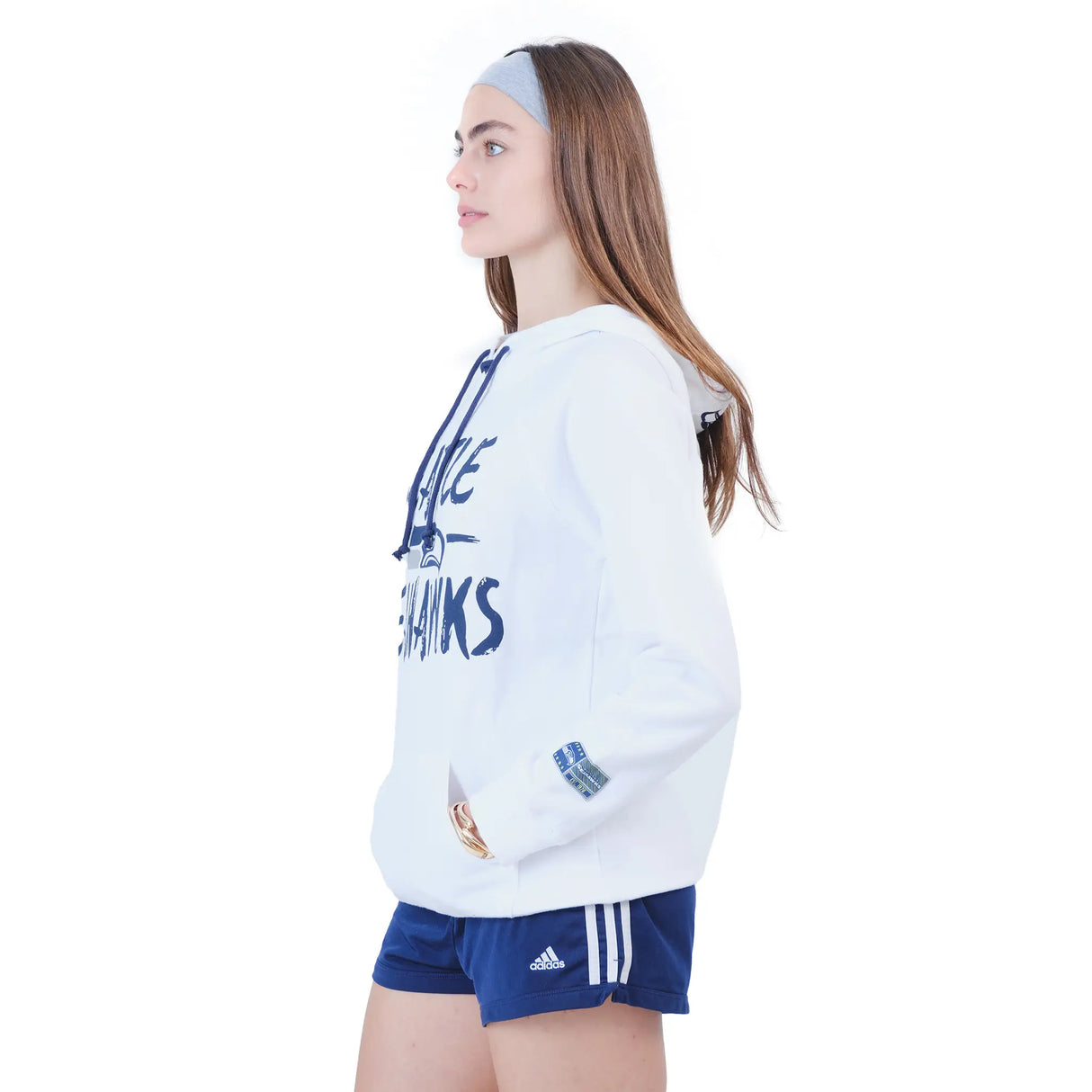 Ultra Game Women's NFL Official Super Soft Tie Neck Hoodie Sweatshirt | Seattle Seahawks