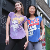 Ultra Game Women’s NFL Official Super Soft Modal Vintage V-Neck T-Shirt | Buffalo Bills