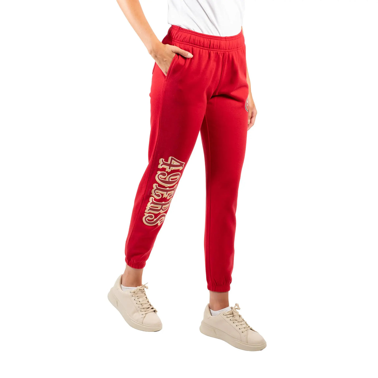 Ultra Game Women's NFL Official Super Soft Sweatpants Joggers Lounge Pants Pajamas | San Francisco 49ers