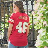 Ultra Game Women's NFL Official Soft Mesh Varsity Stripe T-Shirt | Seattle Seahawks