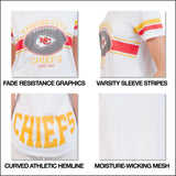 Ultra Game Women's NFL Official Soft Mesh Varsity Stripe T-Shirt | Seattle Seahawks
