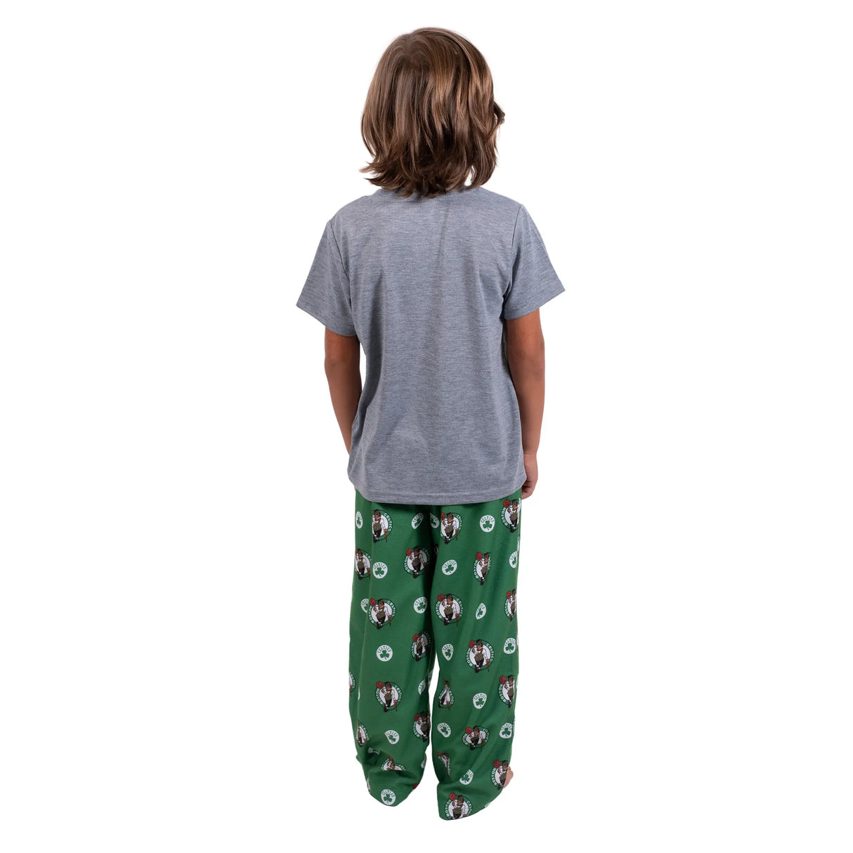 Ultra Game Youth NBA Official 2-Piece PJs Lounge Pants & Tee Set | Boston Celtics