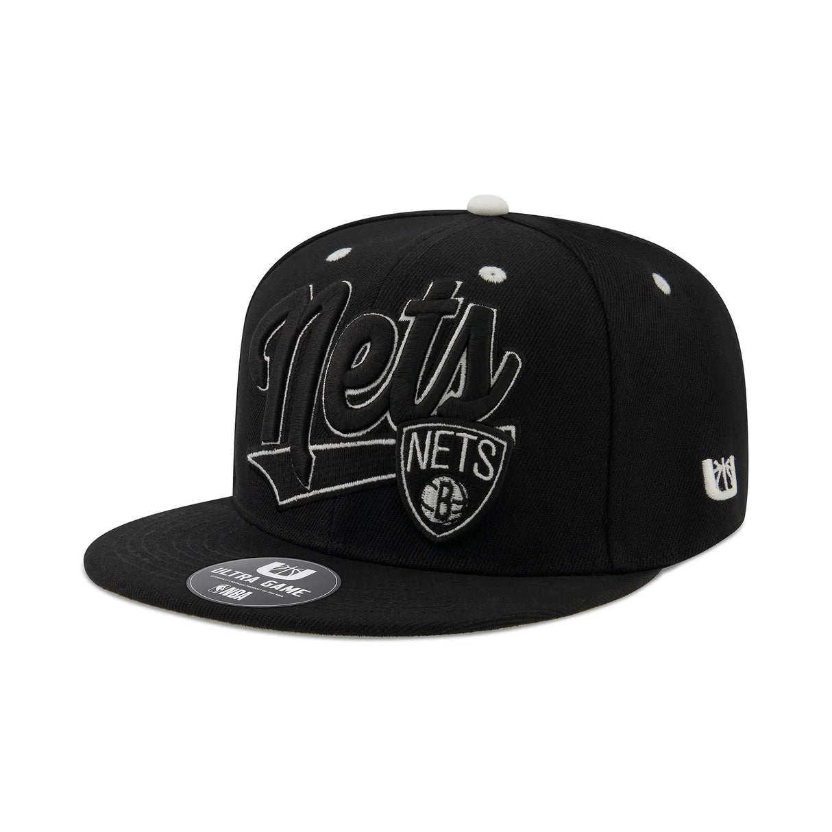Ultra Game Youth NBA Official Adjustable Hat Cap One Size Fits All | Brooklyn Nets