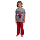 Ultra Game Youth NBA Official 2-Piece PJs Lounge Pants & Tee Set | Chicago Bulls