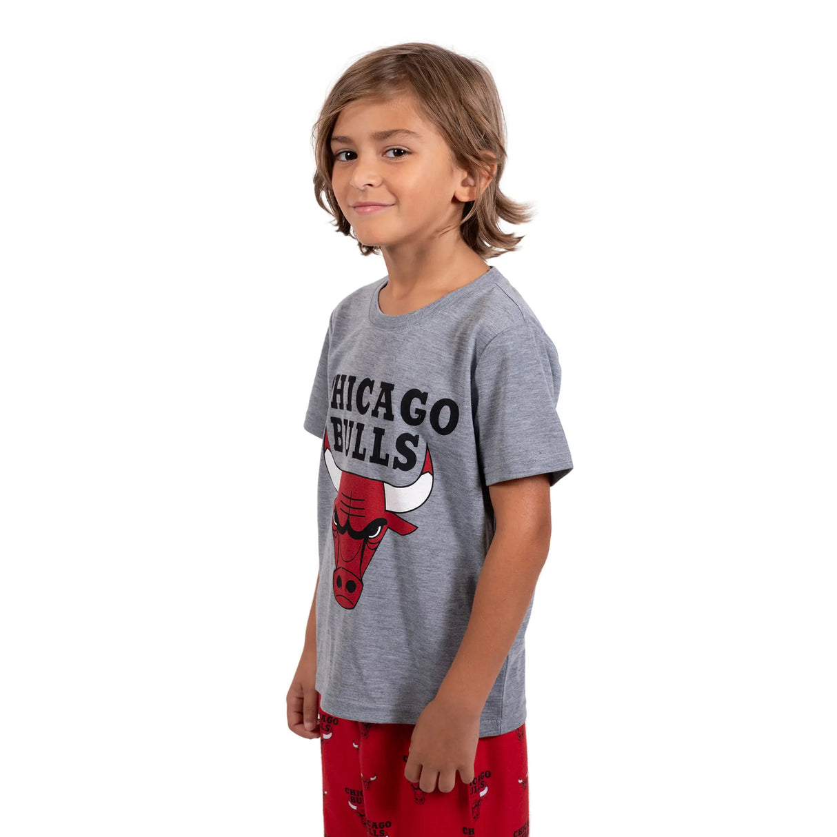 Ultra Game Youth NBA Official 2-Piece PJs Lounge Pants & Tee Set | Chicago Bulls