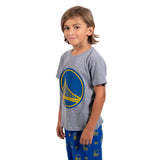 Ultra Game Youth NBA Official 2-Piece PJs Lounge Pants & Tee Set | Golden State Warriors