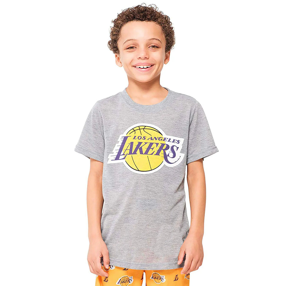 Ultra Game Youth NBA Official 2-Piece PJs Lounge Pants & Tee Set | Los Angeles Lakers
