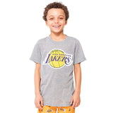Ultra Game Youth NBA Official 2-Piece PJs Lounge Pants & Tee Set | Los Angeles Lakers