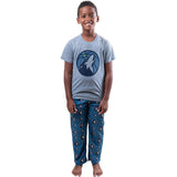 Ultra Game Youth NBA Official 2-Piece PJs Lounge Pants & Tee Set | Minnesota Timberwolves