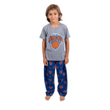 Ultra Game Youth NBA Official 2-Piece PJs Lounge Pants & Tee Set | New York Knicks