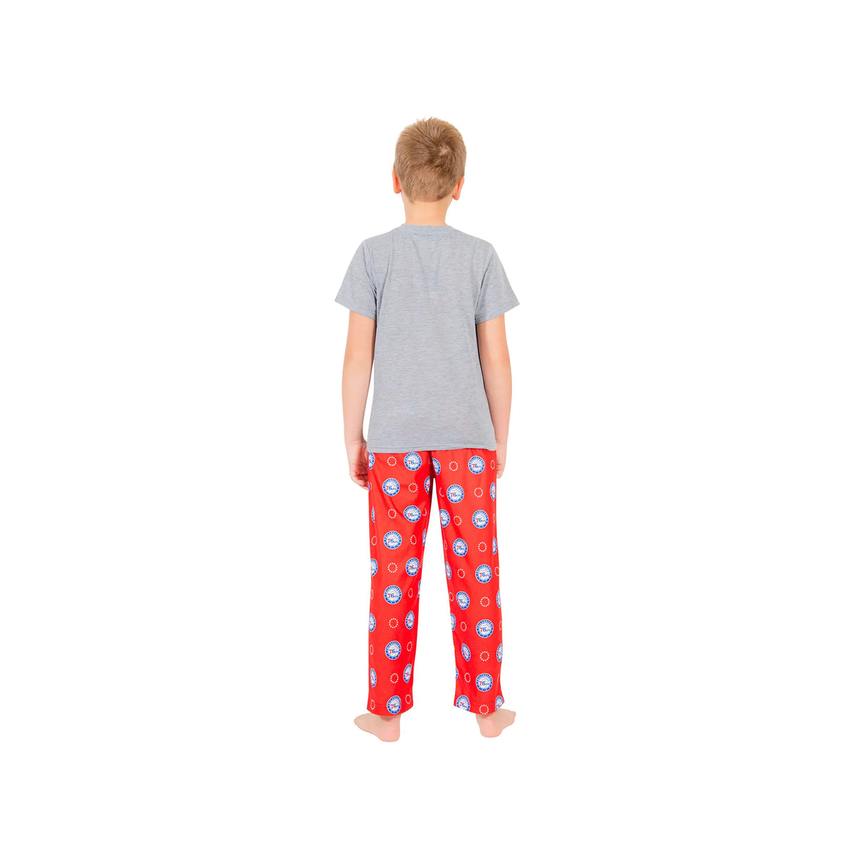 Ultra Game Youth NBA Official 2-Piece PJs Lounge Pants & Tee Set | Philadelphia 76ers