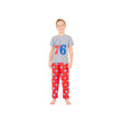 Ultra Game Youth NBA Official 2-Piece PJs Lounge Pants & Tee Set | Philadelphia 76ers