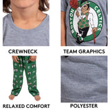 Ultra Game Youth NBA Official 2-Piece PJs Lounge Pants & Tee Set | Toronto Raptors