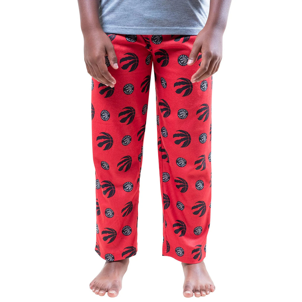 Ultra Game Youth NBA Official 2-Piece PJs Lounge Pants & Tee Set | Toronto Raptors