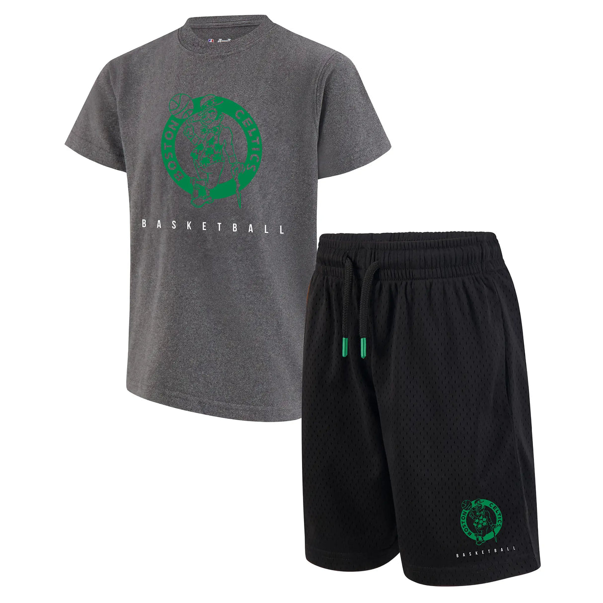 Ultra Game Boys NBA Official Super Soft T-Shirt & Basketball Shorts Set | Boston Celtics
