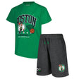 Ultra Game Boys NBA Official Super Soft T-Shirt & Basketball Shorts Set | Boston Celtics